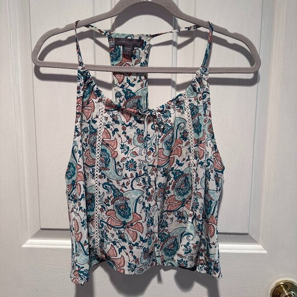 Kendall & Kylie Tops - Kendall & Kylie Sleeveless Multicolor Boho Tiered Halter Top Size L